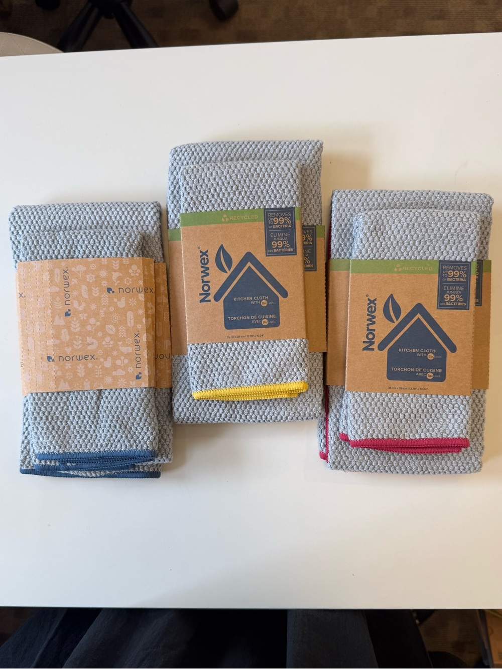 NEW Norwex Diamond Textured Kitchen Towel & Cloth Set